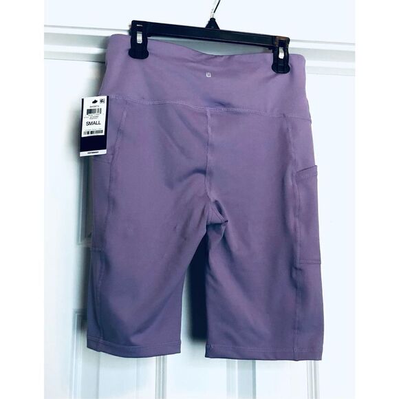 IDEOLOGY PERFORMANCE - L Sz S Nine-Inch Bike Shorts w/Pockets in Rhapsody. NWT! - Picture 2 of 14